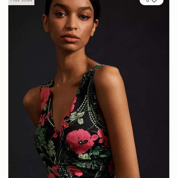 Maeve Anthropologie ruched midi dress - Picture 2 of 16